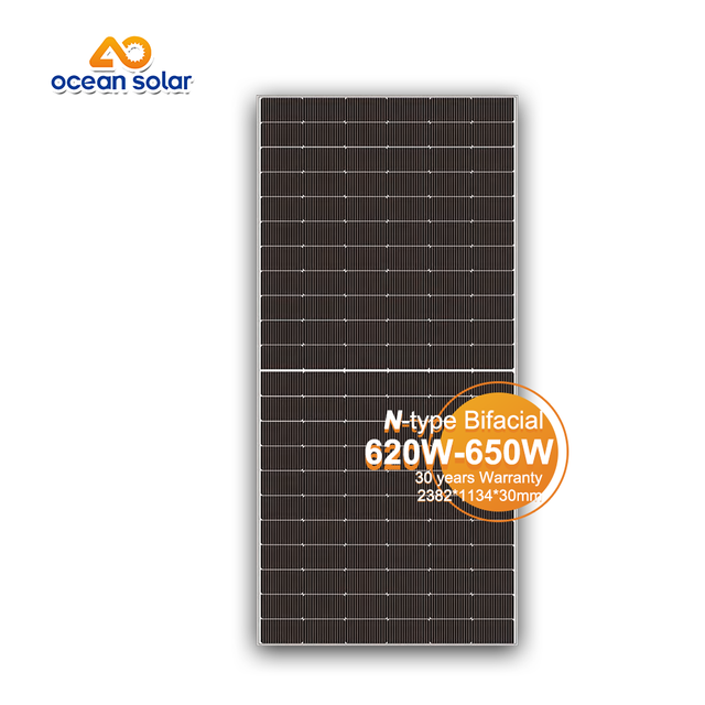 G12R Mono 620W-650W-แผงโซลาร์เซลล์สองหน้า